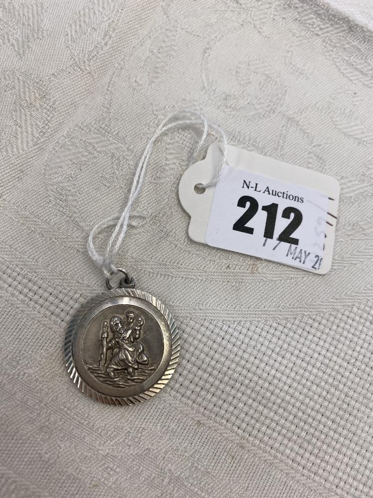 A Silver St Christopher,