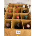 A box of twelve wines, Beaujolais Rose etc.