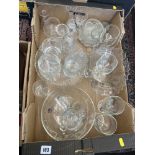 A box of glassware