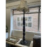 A decorative standard lamp