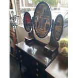 An Edwardian inlaid dressing table