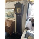 An Oak barley twist Grandfather clock