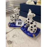 A pair of Chelsea pottery figures,