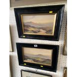 Two framed landscapes,