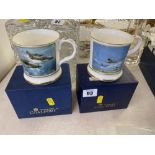 Two Coalport tankards, 50th Anniversary Battle of Britain and The Hurricane,