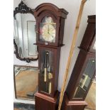 A Mahogany musical long case clock