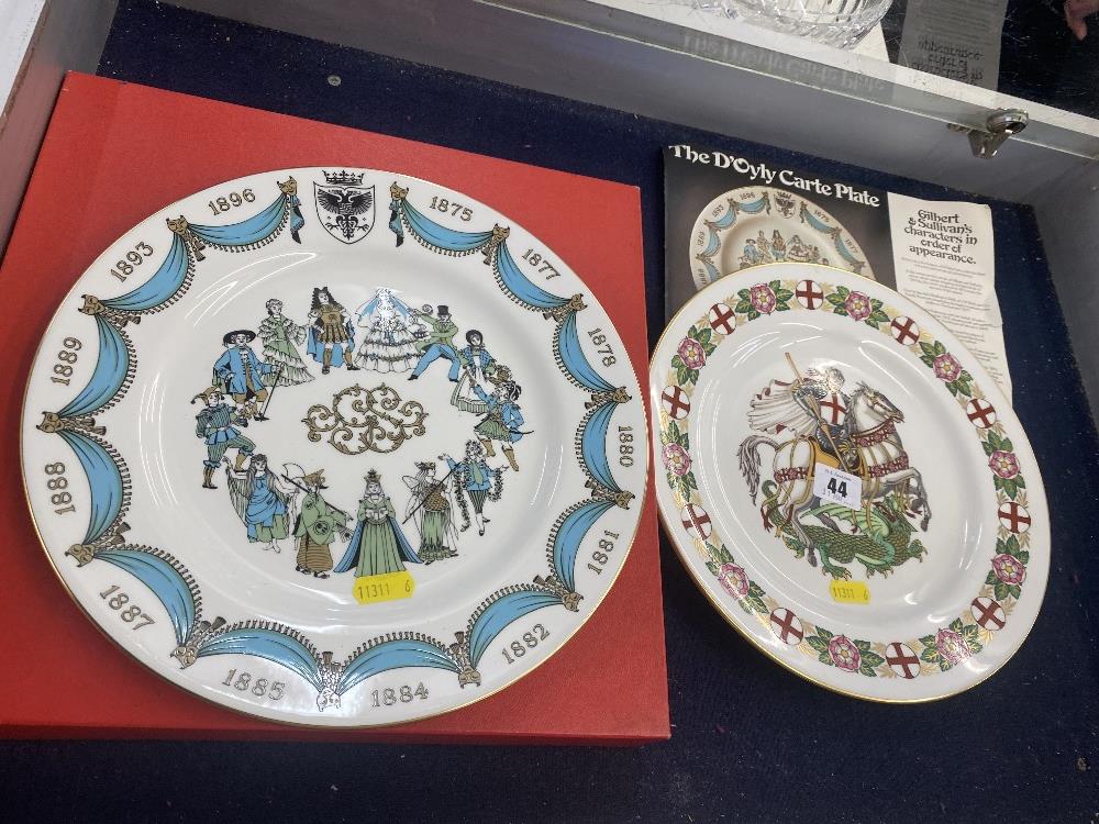 Two Spode plates,