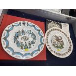 Two Spode plates,