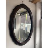 A Mahogany Oval mirror