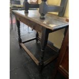 A 17th/18th century Oak side table