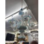 A Murano Opaque glass chandelier