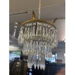 A Crystal chandelier