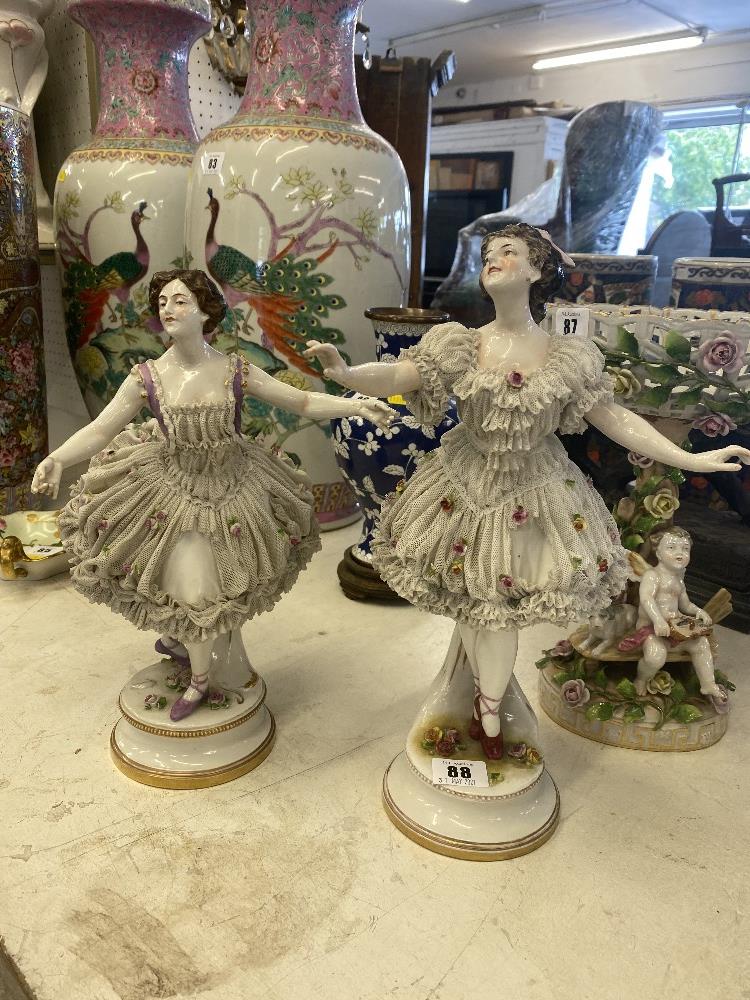 A pair of Ballerina figures