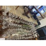 A large qty of assorted glassware