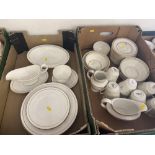 A Royal Worcester 'Contessa' part dinner set and a Royal Doulton 'White Nile' part dinner/ coffee