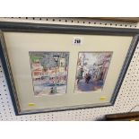 Twin framed print,