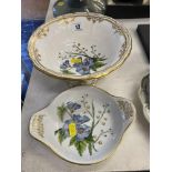 A Spode porcelain bowl and serving dish