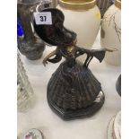 A bronze Artdeco dancing lady