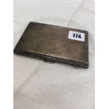 A hallmarked Silver cigarette case