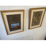 Two framed Indian prints,