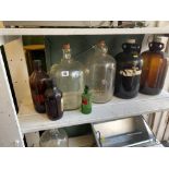 A qty of bottles, Poison etc.