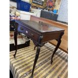 A 19th century envelope card table