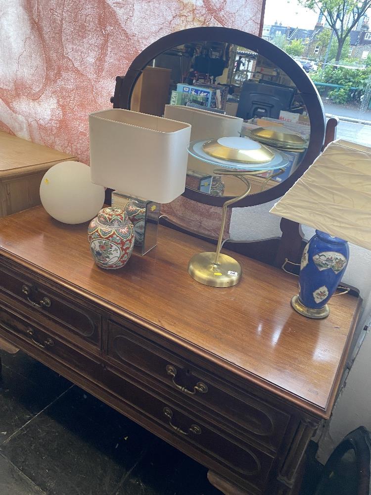 A Mahogany dressing table,