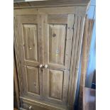 A Pine double wardrobe