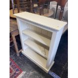 A painted Dwarf bookcase