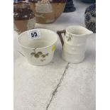 Two Royal Worcester hand painted vases,