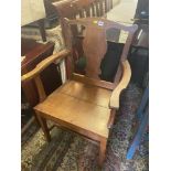 A 19th century carver chair