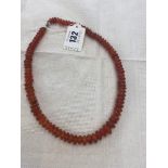 A Cornelian necklace