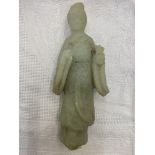 A Jade figure of a lady