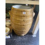 A Stoneware bread barrel,