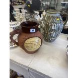 A Stoneware jug plus another