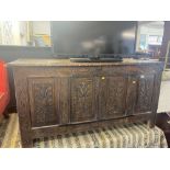 An 17th century carved Oak coffer