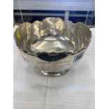 A hallmarked Silver bowl,
