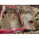 A large qty of glassware