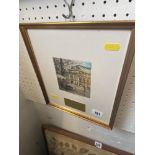 A framed and glazed picture of Prague