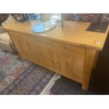 An Oak contemporary sideboard