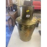 A large brass jug