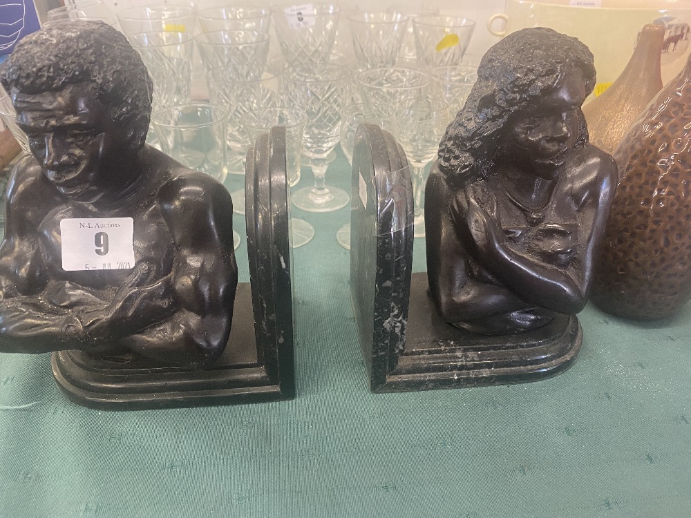 A pair of African bookends