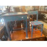 A school desk and chair