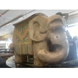 A carved wooden Elephant