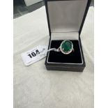 18ct White Gold natural untreated Emerald ring, Emerald weighs approx. 5.