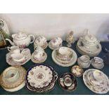 A qty of Crown Derby 'Poseys' china and a qty of assorted china