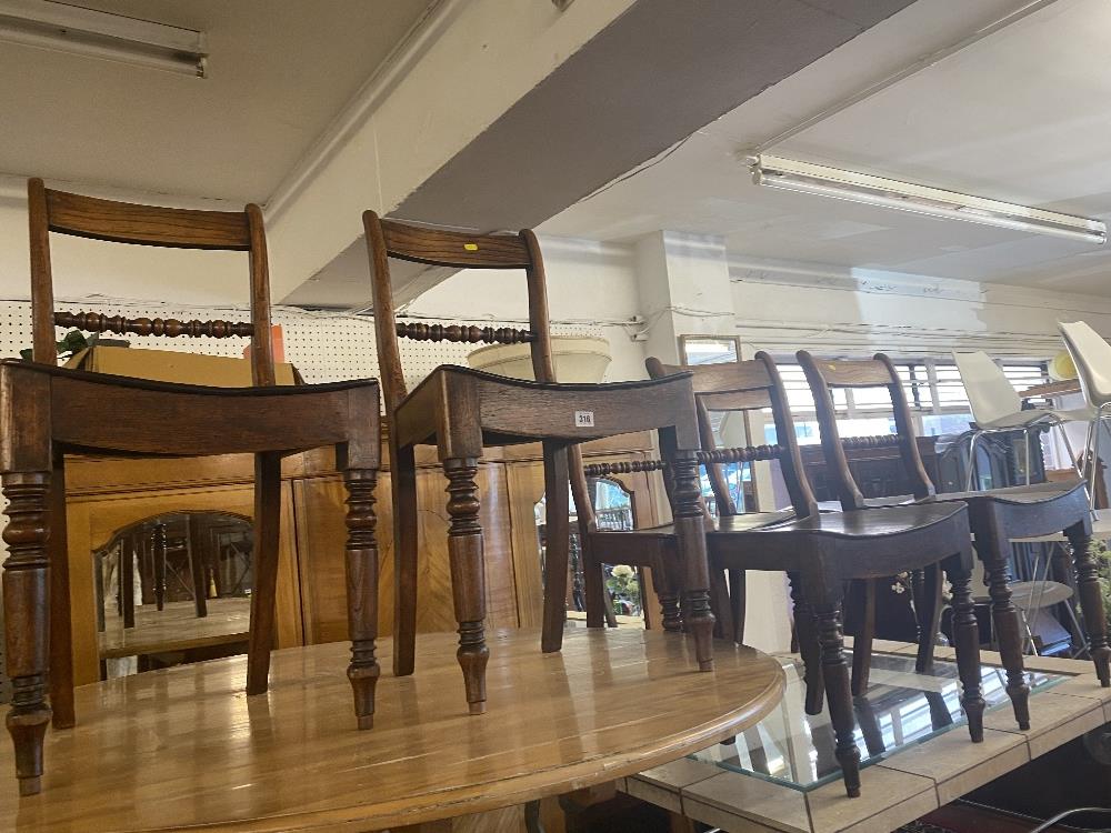 A set of six 19th century Bar Back chairs