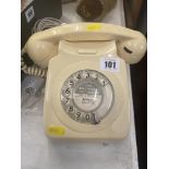 An Ivory coloured GPO telephone