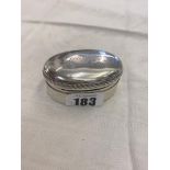 A hallmarked Silver sugar case