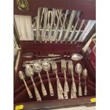 A canteen of silver plated cutlery,